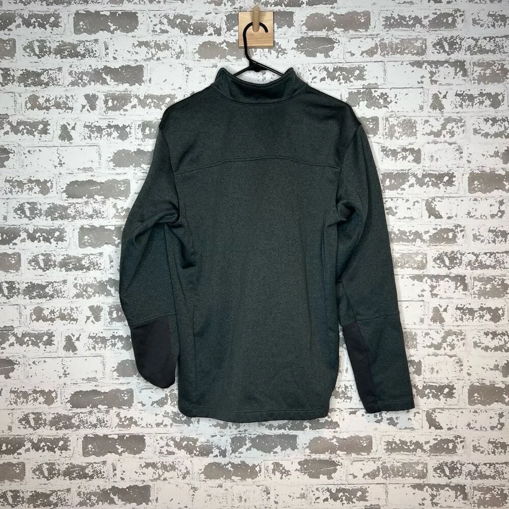 The north face | mens green quarter zip pullover